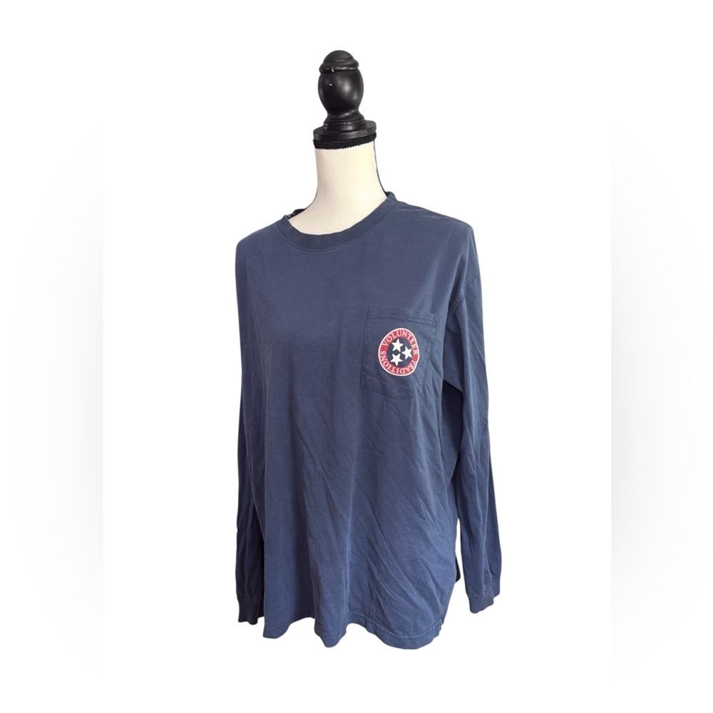 Volunteer Traditions Classic Navy Long Sleeve Tee with Logo